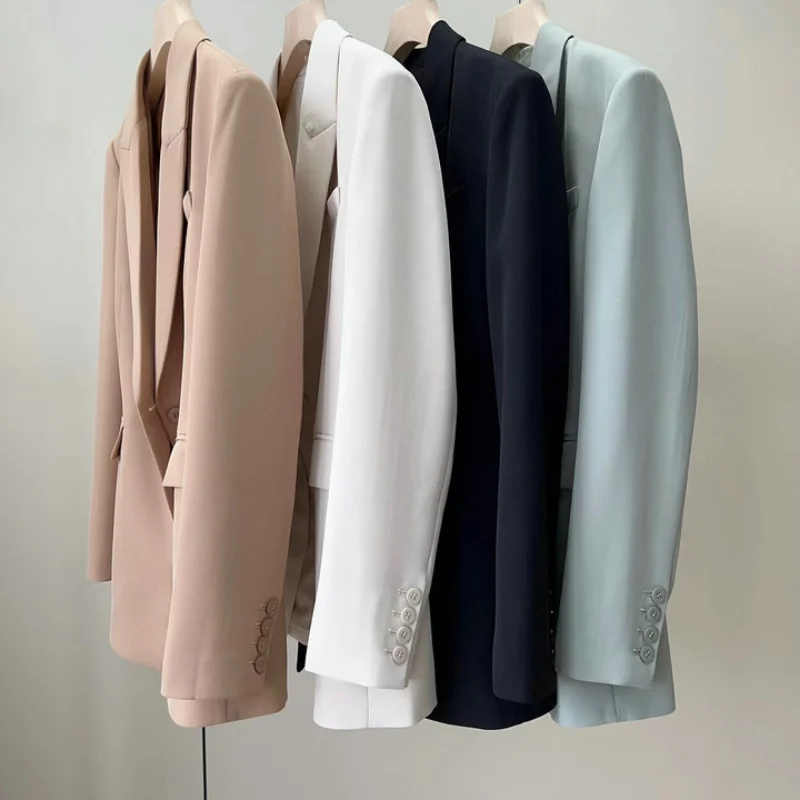 

2023 Spring and Autumn Classic High-quality Exquisite Workmanship Slim-fit Slim Suit Woman