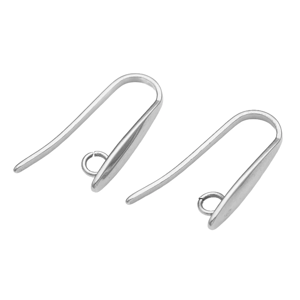10Pcs Stainless Steel Ear Hooks Wholesale Earrings Findings For DIY Jewelry Making Crafts Supplies Earring Components Accessorie