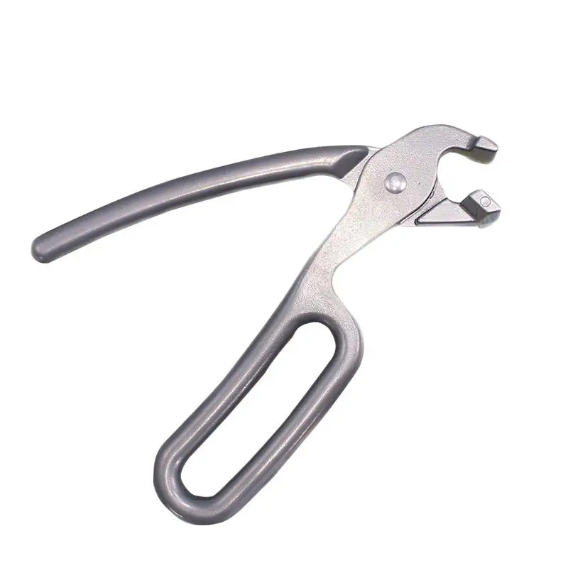 Pizza Pan Gripper for Deep Pizza Pans Heavy Duty Cast Aluminum Pan Tongs for Pulling Hot Pizza Pan Out of The Microwave