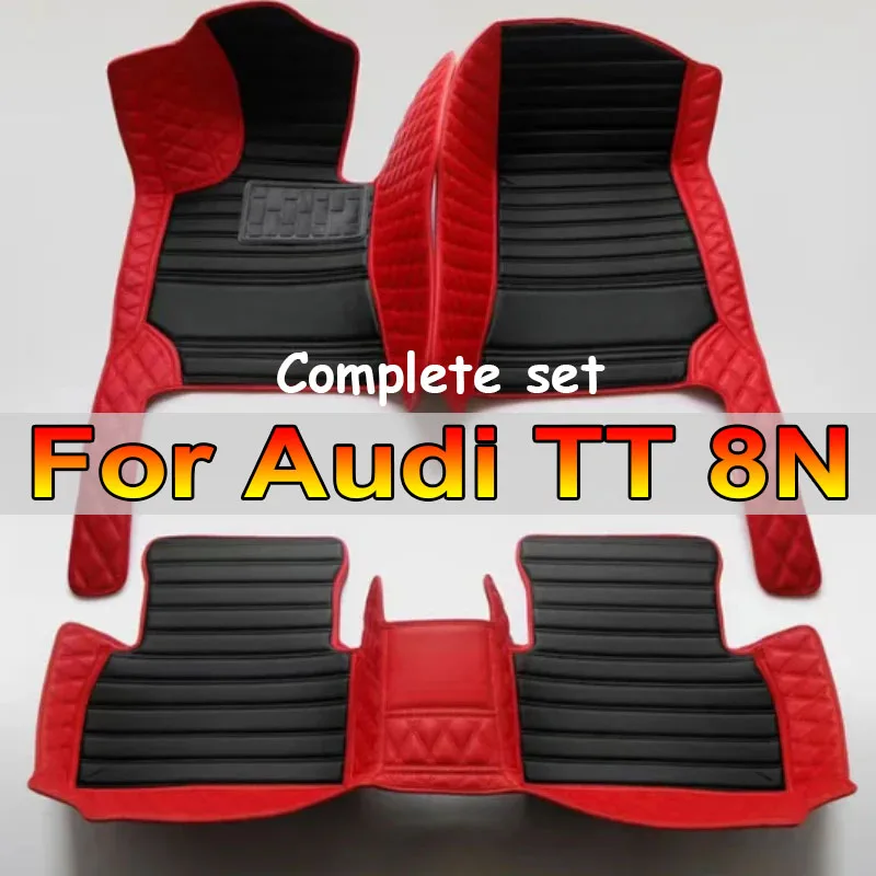 

Car Floor Mats For Audi TT 8N MK1 1998~2006 Protective Carpets Auto Rugs Luxury Leather Mat Durable Pad Set Car Accessories 2005