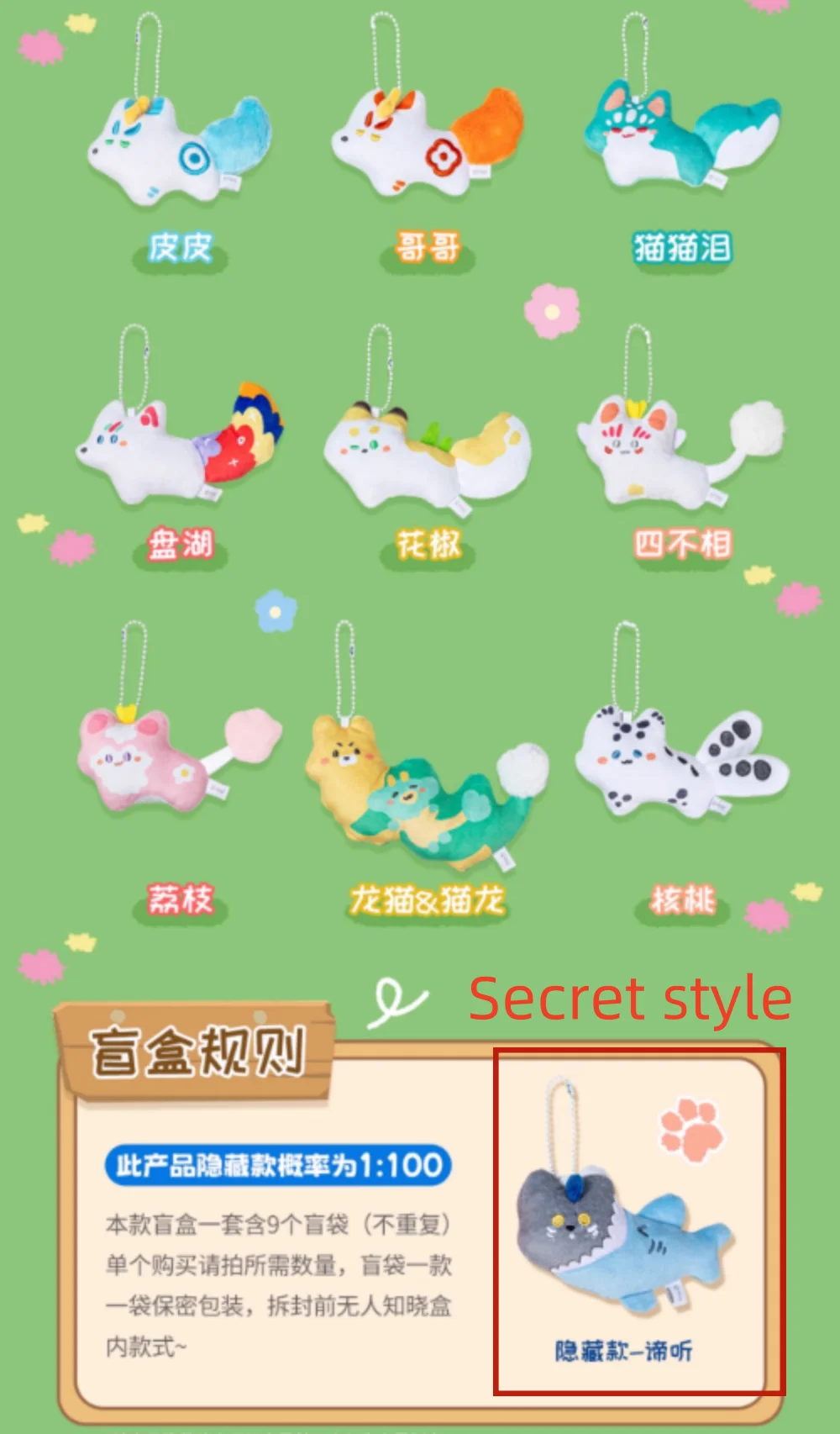 Official Fabulous Beasts Cartoon Mini Plush Doll Toy Pendant Keychain Bag Accessories Anime Cosplay Original Gift