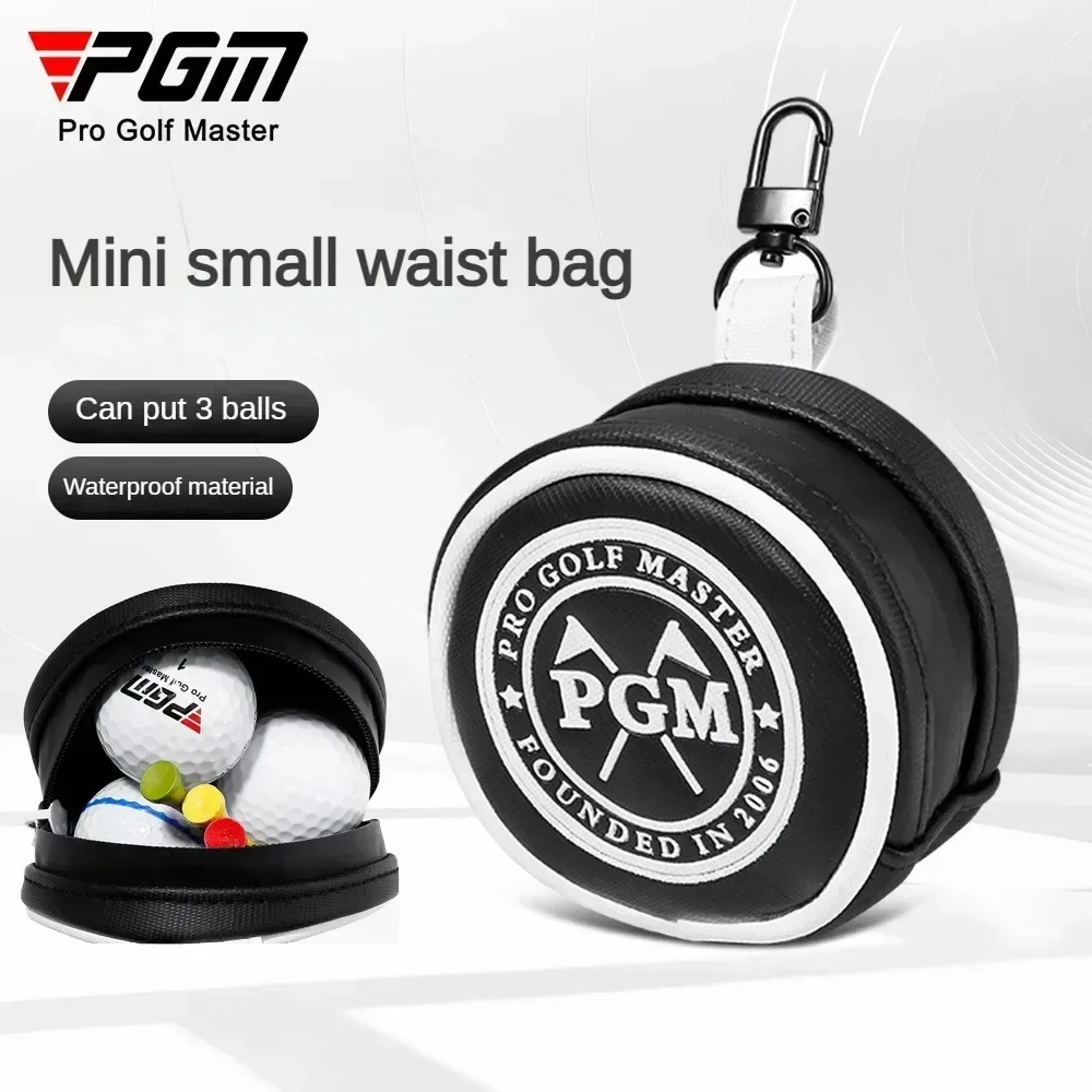 PGM Golf Bag Mini Edition Ball B ag Waterproof Portable Small Waist Bag Accessories Pack Can Hold 3 Ball Storage Bags SOB011