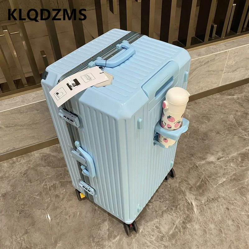 KLQDZMS 22“24”26“28”30Inch New Luggage Large-capacity Trolley Case Ladies Universal Wheel Combination Box Rolling Suitcase