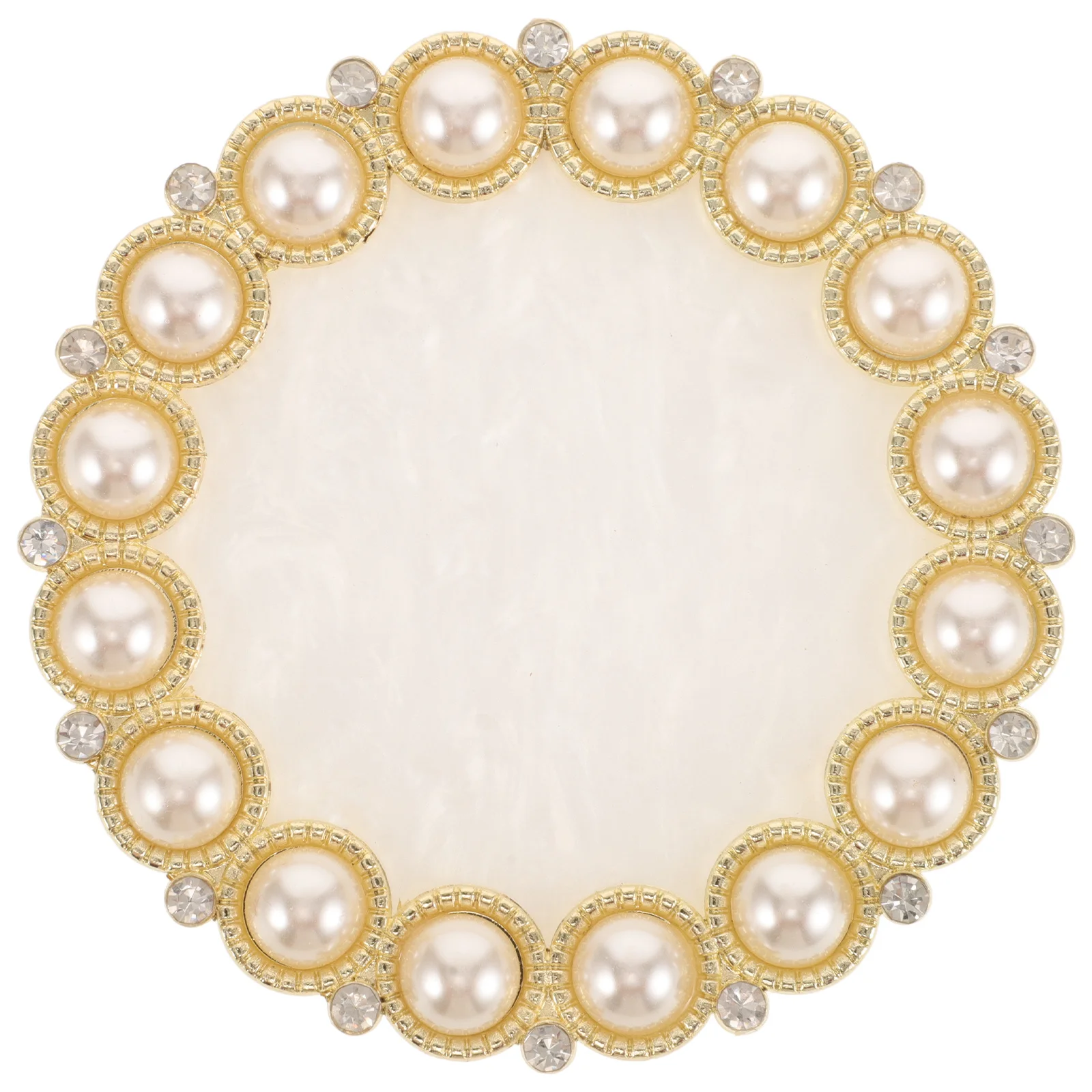 Durable Resin Nail Art Palette Gilded Edge Smooth Surface for Mixing Polishes Versatile Use in Salons and Home