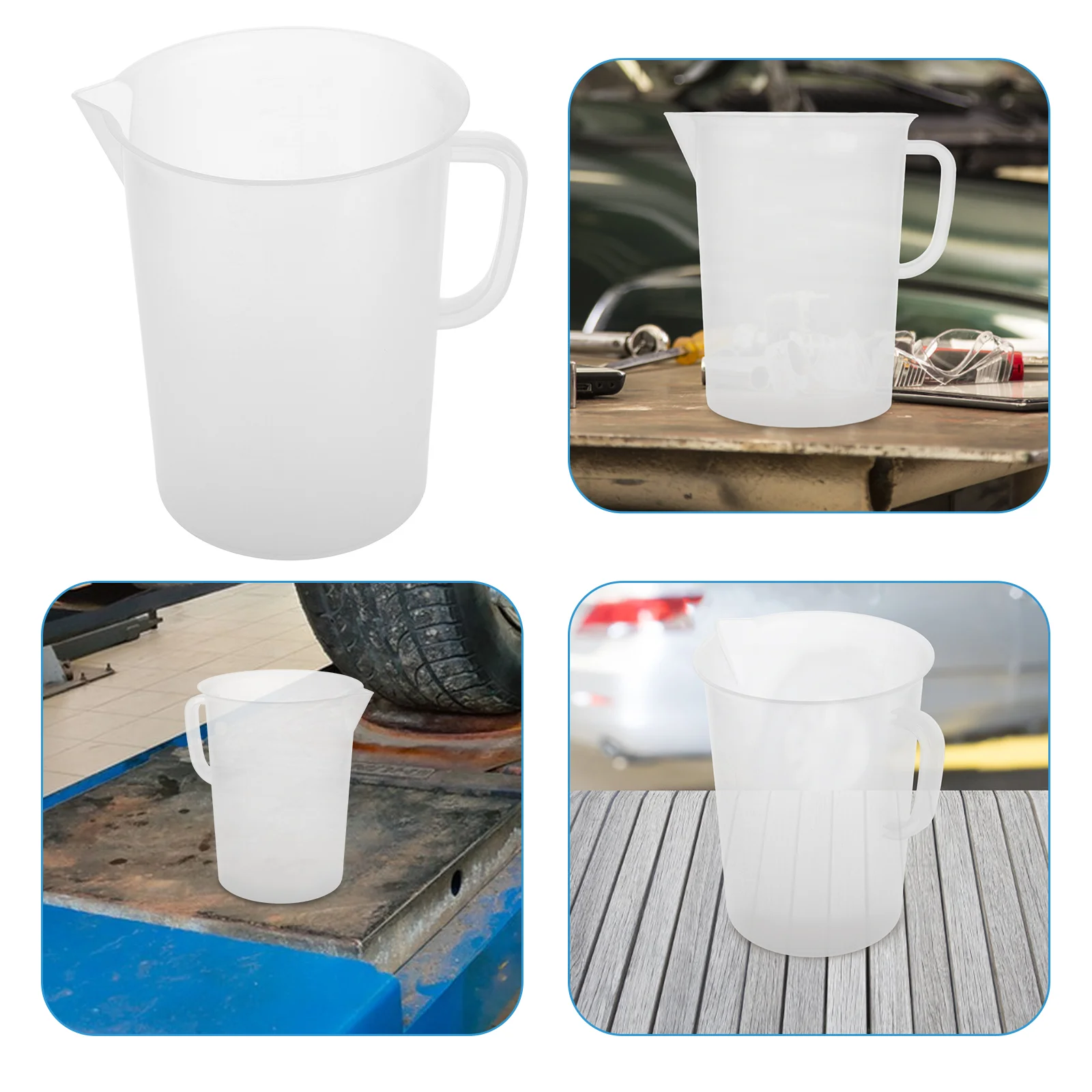 

5000 ml Oil Measuring Cup Plastic Pitcher Engine Container Automotive Car High Precision Ergonomic Design Versatile