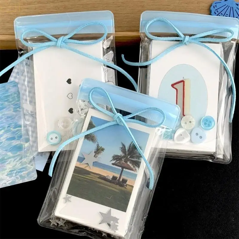 U2JE 10PCS CARD СТАРКА 3X4,7 -дюймовая организаторов фотокарточек Переверные прозрачное ПВЕ