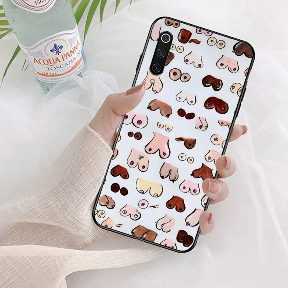 Boobs Art Print  Phone Case For Samsung S 20 21 22 23 plus Ultra for Redmi Note 8 9 10 11 for Huawei Y 5 6 9