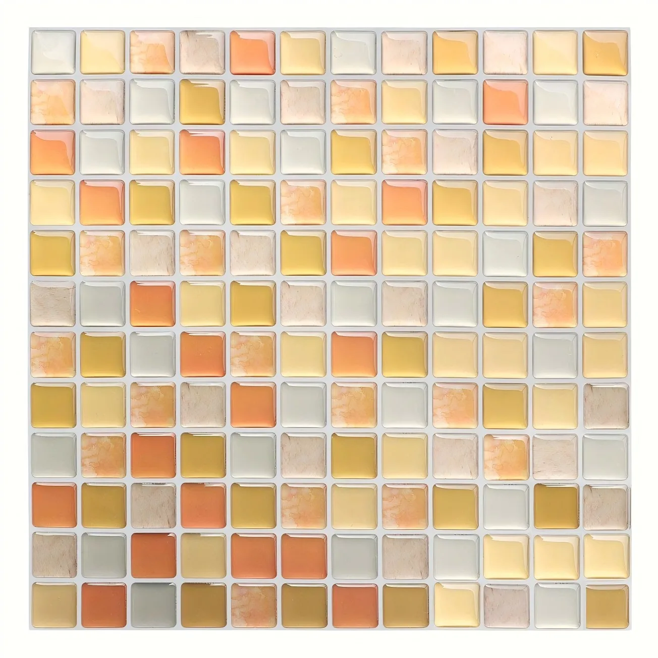 Mosaic kitchen oil-proof and high-temperature resistant 3D self-adhesive wall stickers, waterproof tile decoration for bathrooms view 5