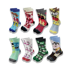 Calcetines largos de Anime para hombre y mujer, calcetín de pantorrilla con personalidad, estilo Hip Hop, novedad de 2022