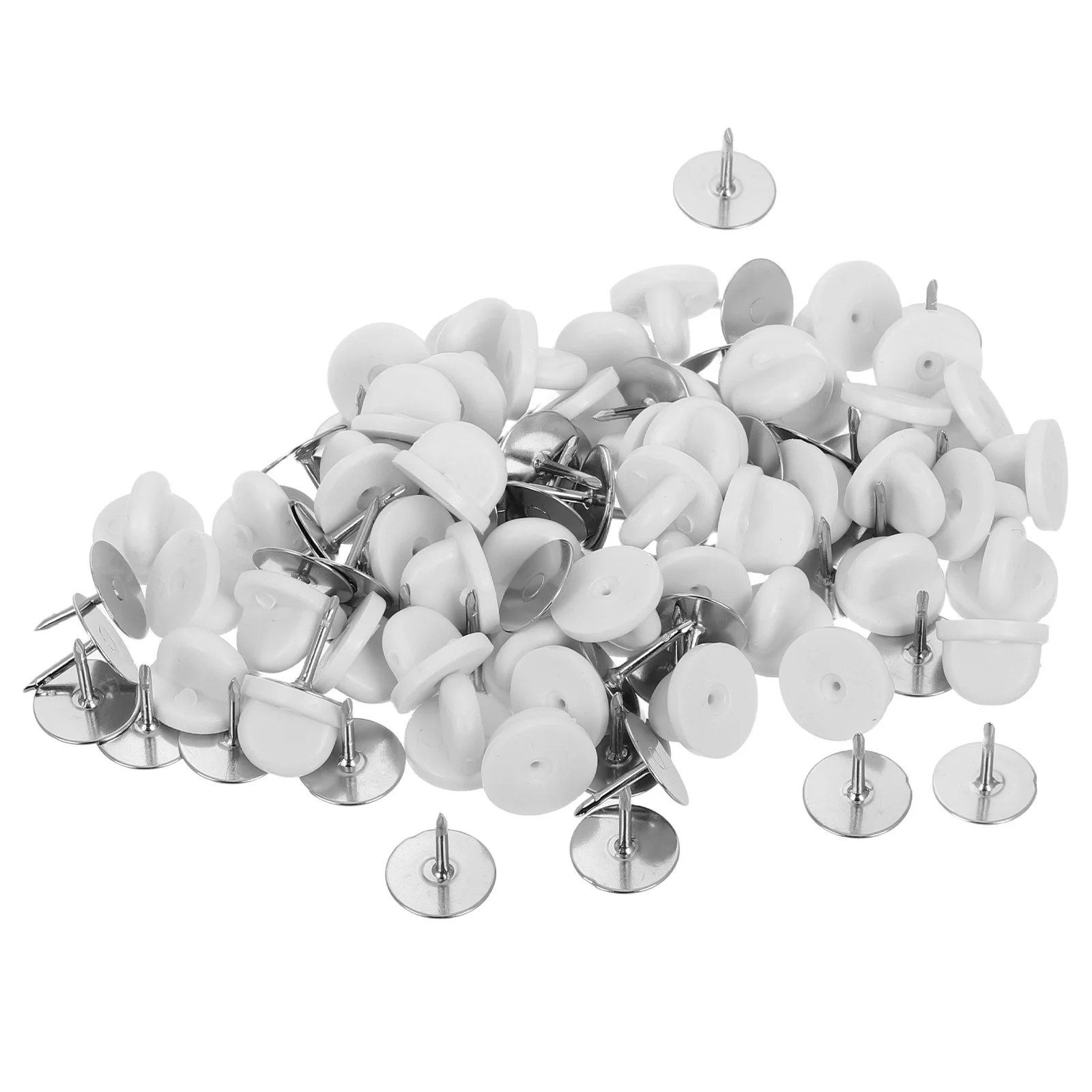 

50Pcs Pvc Rubber Butterfly Backs Simple Stylish Design for Various Hats Lapel Pin Accessories