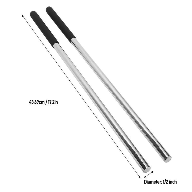 Easy to use garage door anti slip handle, diameter 1/2 inch, length 17.2 inches, spring wound twist