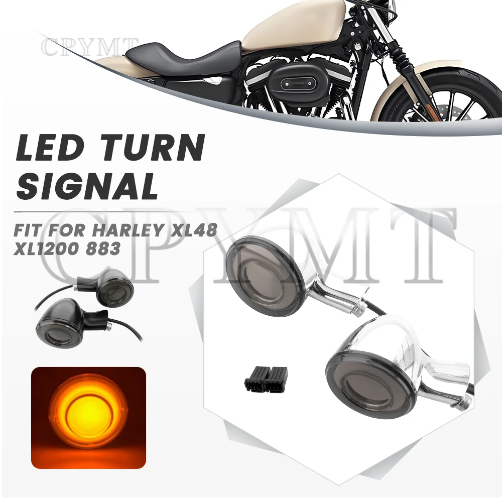 

LED Turn Signal Light Mini Blinkers Rear Motorcycle Turn Signals Universal fit for Harley Sportster XL883 XL1200 1992-up