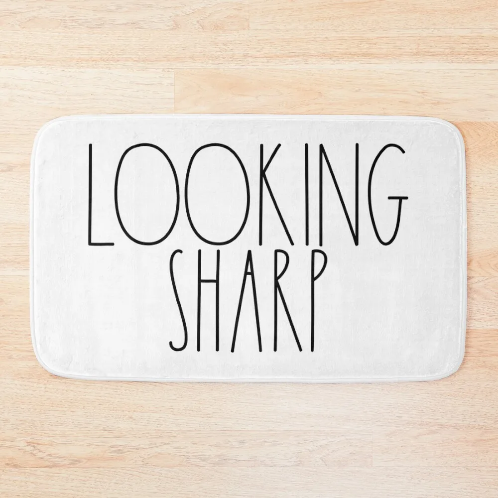 

Looking Sharp Rae Dunn Inspired Farmhouse Bath Mat Bathroom Rugs Bathroom Use Carpet Carpet Carpet Mat