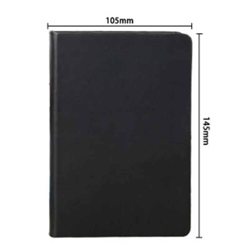 Travel Journal Notepad A5/A6 Notebook Personal Diary Portable Sketchbook 100 Sheet All Black Papers for Student Artist P9JD