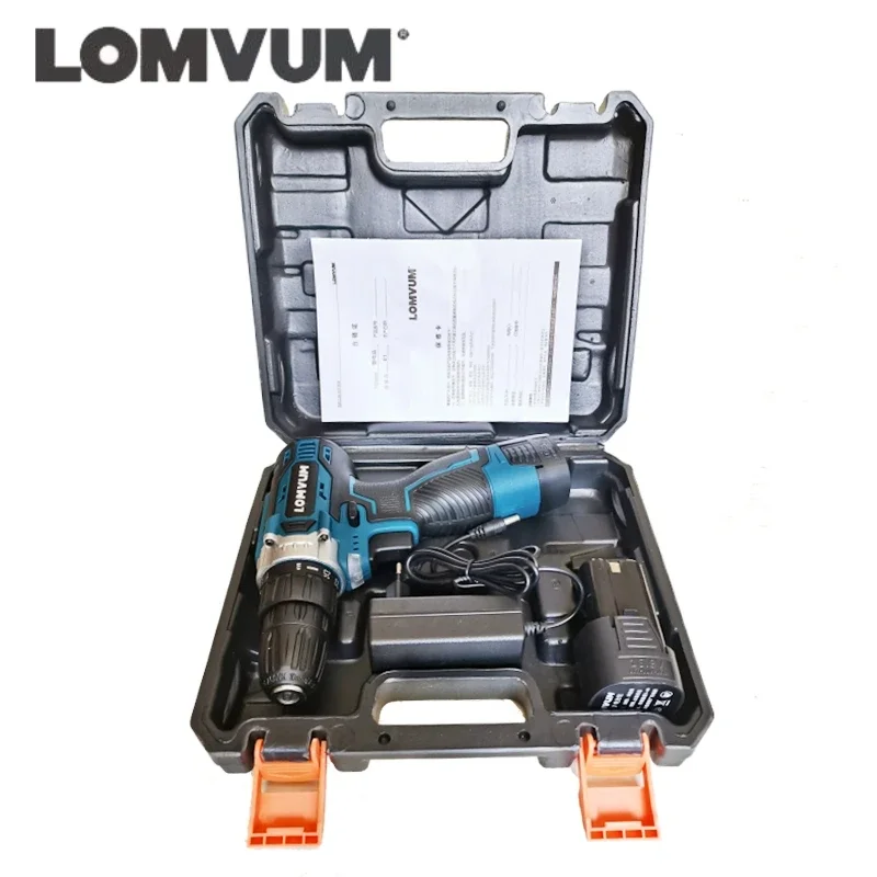 lomvum chave de fenda eletrica sem fio com bateria de ion de litio furadeira eletrica furo chave de fenda eletrica chave manual ferramentas eletricas 168v 01