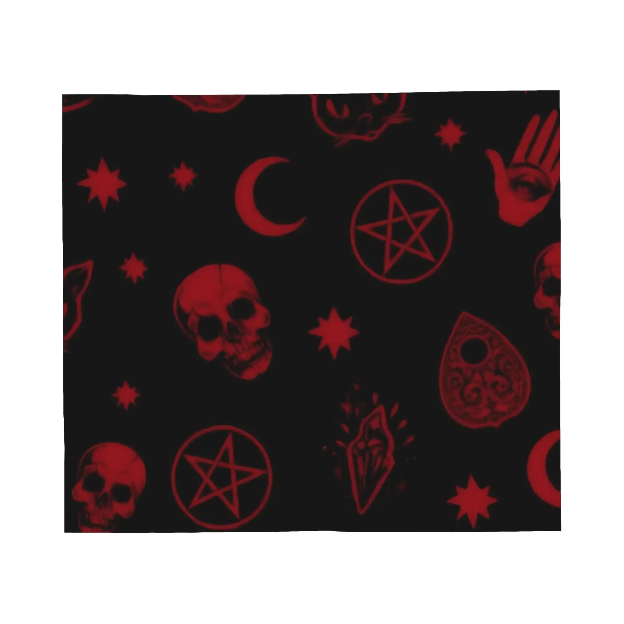 Happy Halloween Bats Skull Blanket Fleece Spring/Autumn  Multi-function Warm Throw Blankets for Bedding Travel Plush Thin Quilt