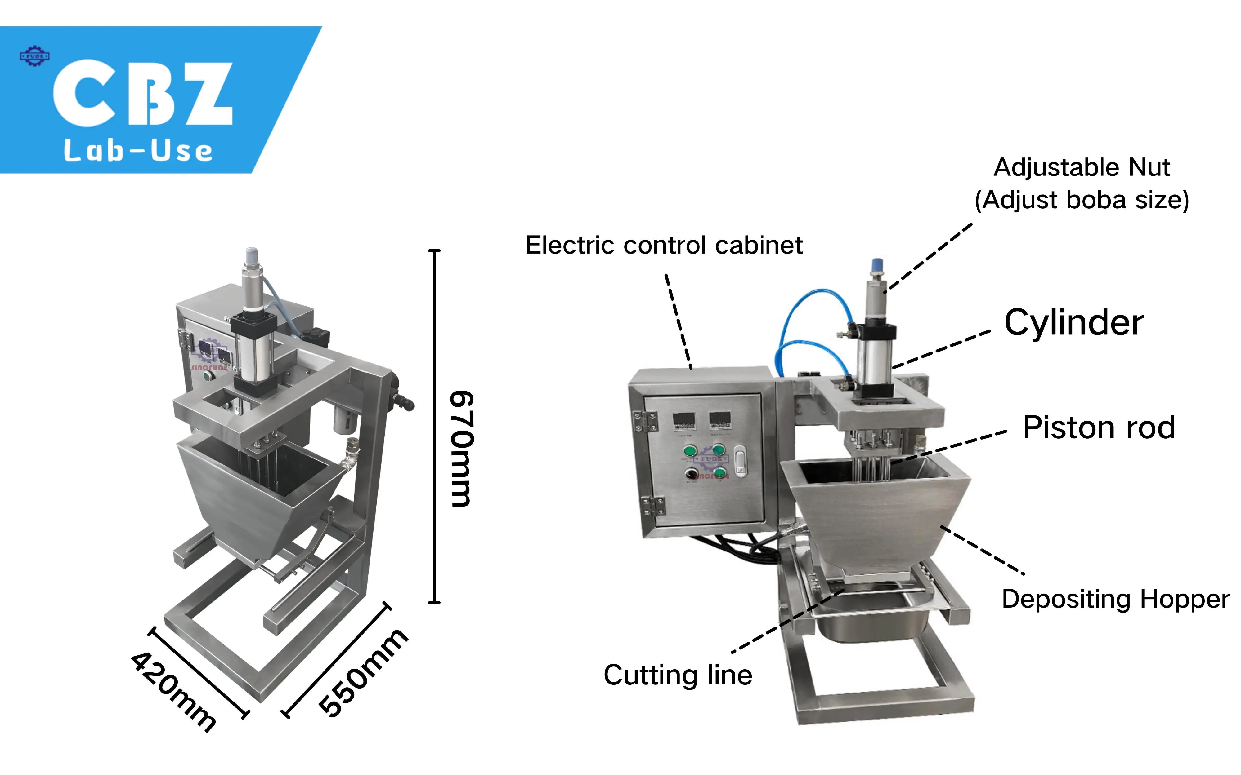 Factory Simple maintenance popping boba making machinery boba popping machinery