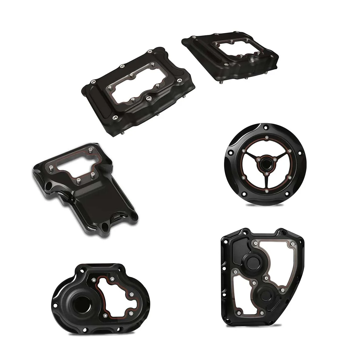 

Motorcycles Part Clarity Transmission Engine Side Cam Rocker Covers for Harley Twin Cam Touring Softail 2008-2013