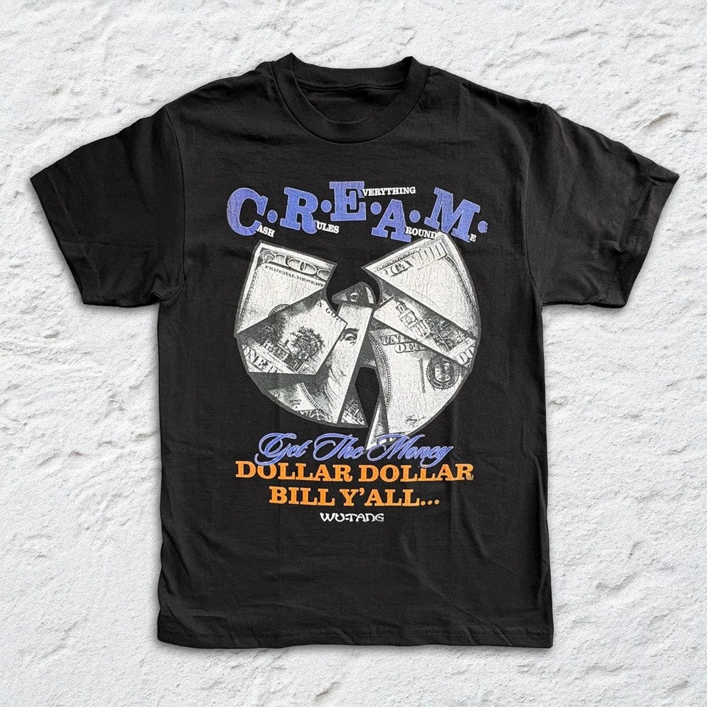 Wu.Tang.Clan Retro Fashion Oversized Unisex Fashion Street Casual Tee Classic Loose Streetwear Trendy Cotton high quality soft