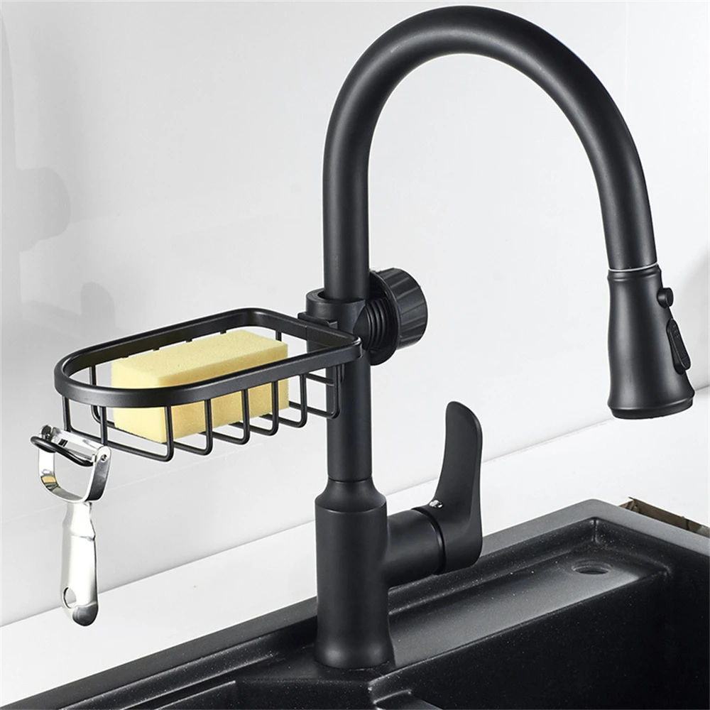 

Kitchen Faucet Storage Rack Non Perforated Sink Sponge Unidirectional Drainage Storage Rack Household And Household Sink Cloth S