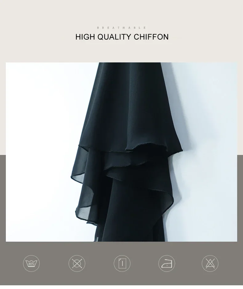 Chiffon Ballett Tutu Tanz Rock Tanz Skate Wrap Schal Gymnastik Ballerina Lyrical Lange Ballett Rock Frauen Ballett Tanz Kleid – Detail 2
