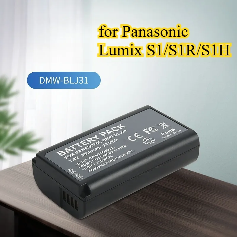 DMW-BLJ31GK バッテリー 3050mAh パナソニック Lumix S1/S1R/S1H フルフレームミラーレスカメラ DC-S1 DC-S1R DC-S1H バッテリーに適しています