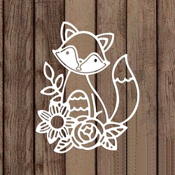 Cute Little Fox Metal Cutting Dies For DIY Scrapbook Cutting Die Paper Cards Embossed Decorative Craft Die Cut New