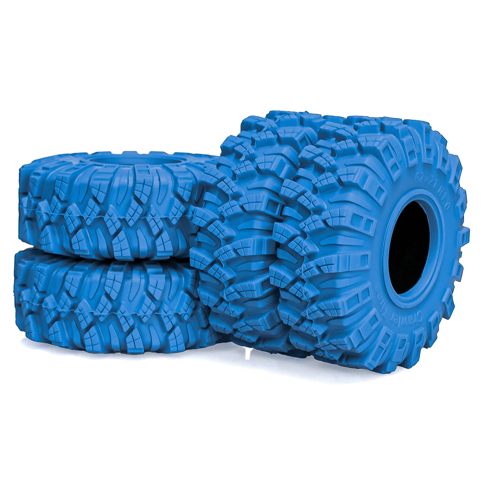 

OKHL 1.0 Tires Soft High Grip Colored RC All Terrain Tire 4PCS with Foam Insert for 1/18 1/24 TRX4M SCX24 FCX24 Upgrade Parts