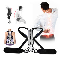 Alloy Hunchback Belt Lumbar Column Posture Corrector Vest Adjustable Back Support Strap Shoulder Spine Brace Neck Stretcher Tool