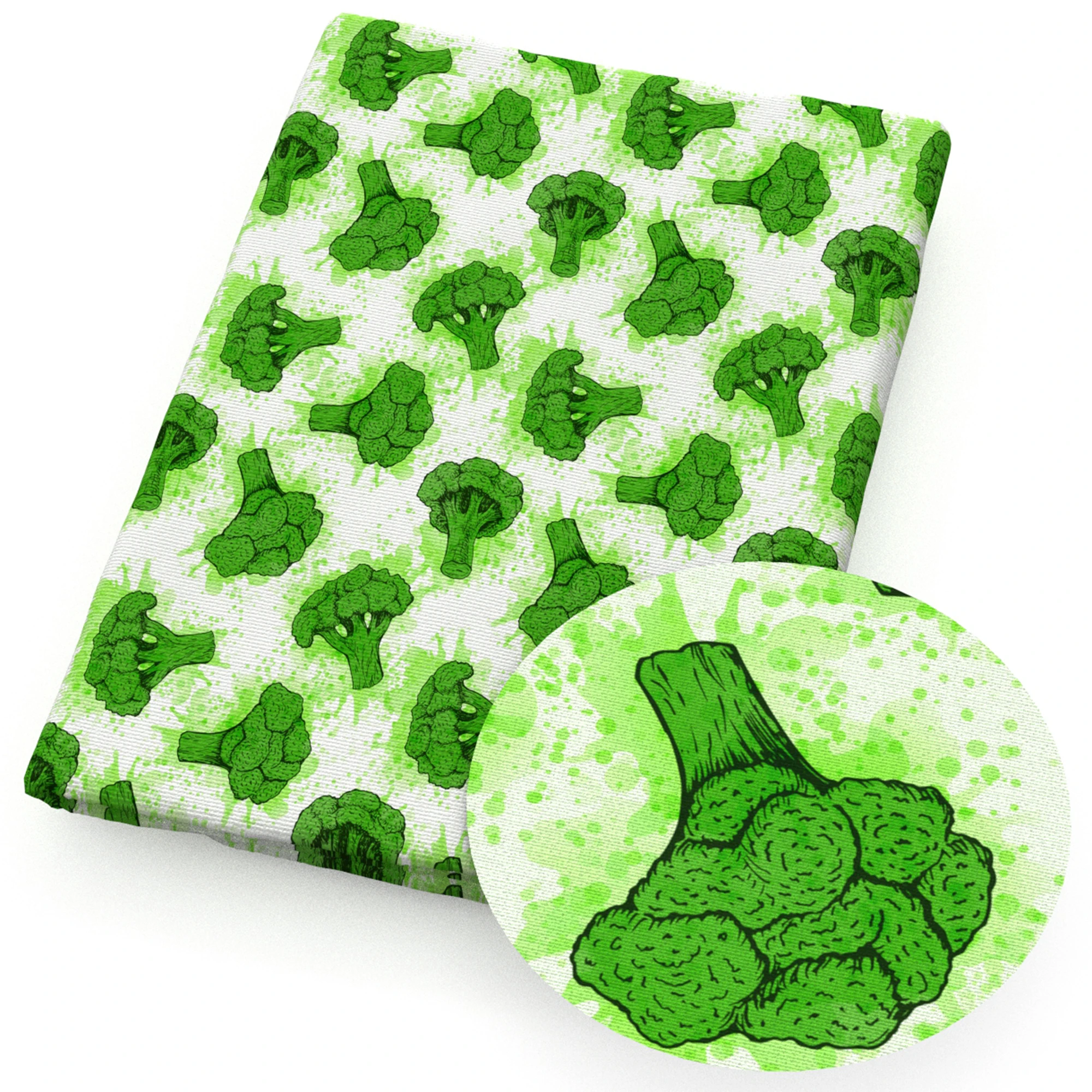 50*145cm Green Vegetables Printed Polyester Pure Cotton Material Patchwork Tissue Sewing Quilting Fabrics Needlework Cloth