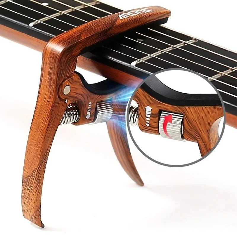 AROMA AC-30 Guitar Capo for Acoustic Guitar and Electric Guitar Pressure Tension Guitar Pressure Tension Adjustable Guitar