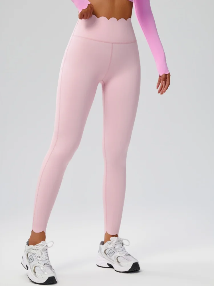 High Waist Sports Leggings Women Solid Color Stretchy Soft Yoga Pants Close Fit Breathable Gym Tights Female Running Sportswear