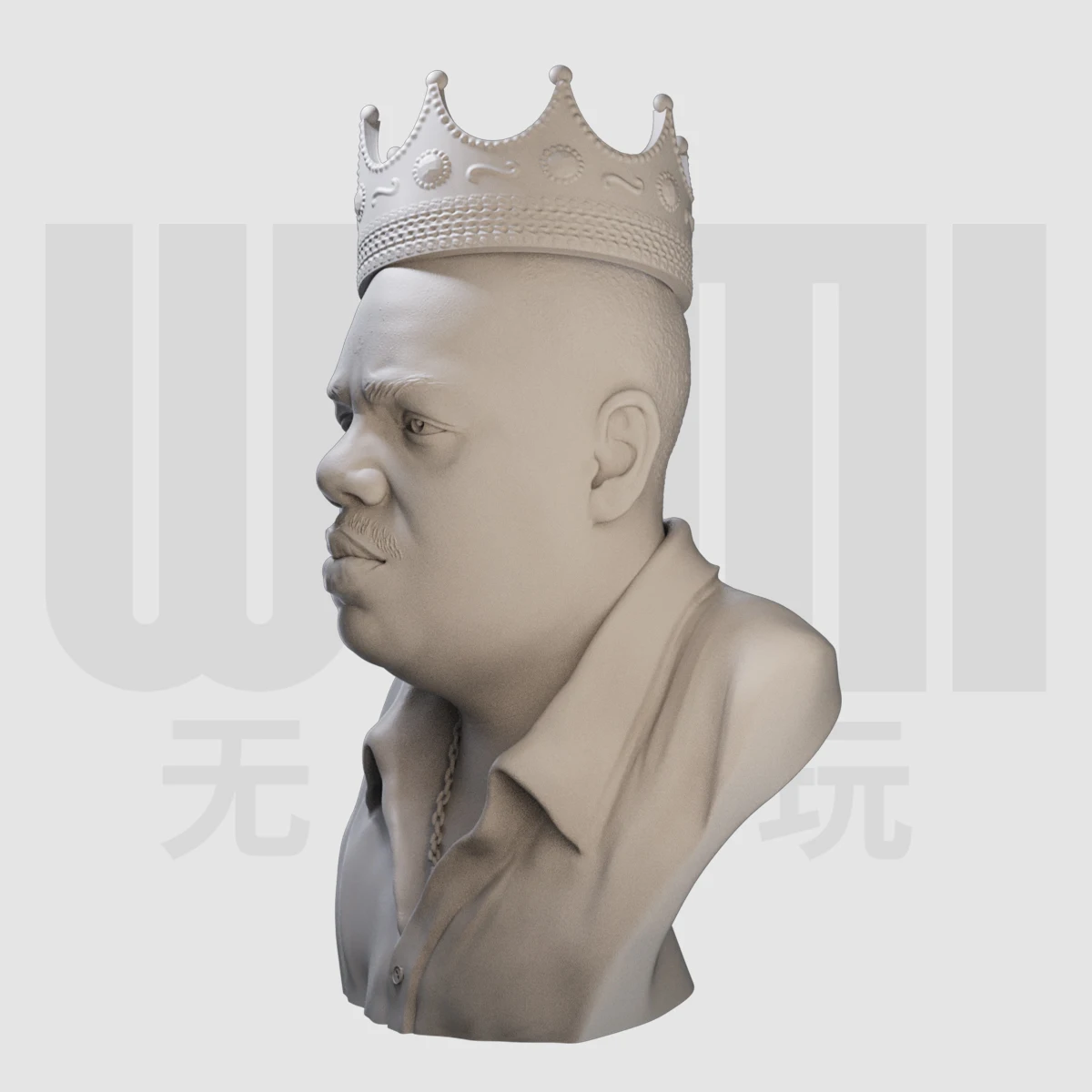 1/10 infamous Mr. Bust Rap Singer GK Resin White Model figure Model