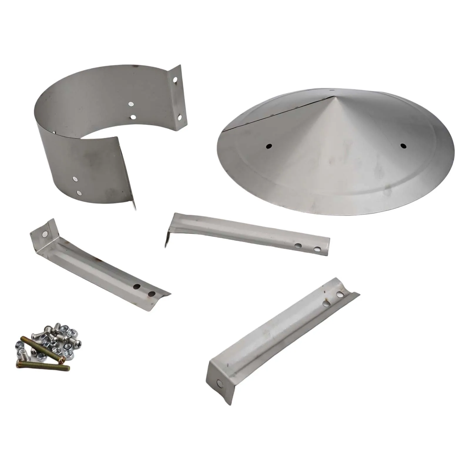 

Крышка из нержавеющей стали 304, каминная шляпа от дождя, уличный дымоход, долговечная защита, серебристый цвет, эффективная защита от дождя