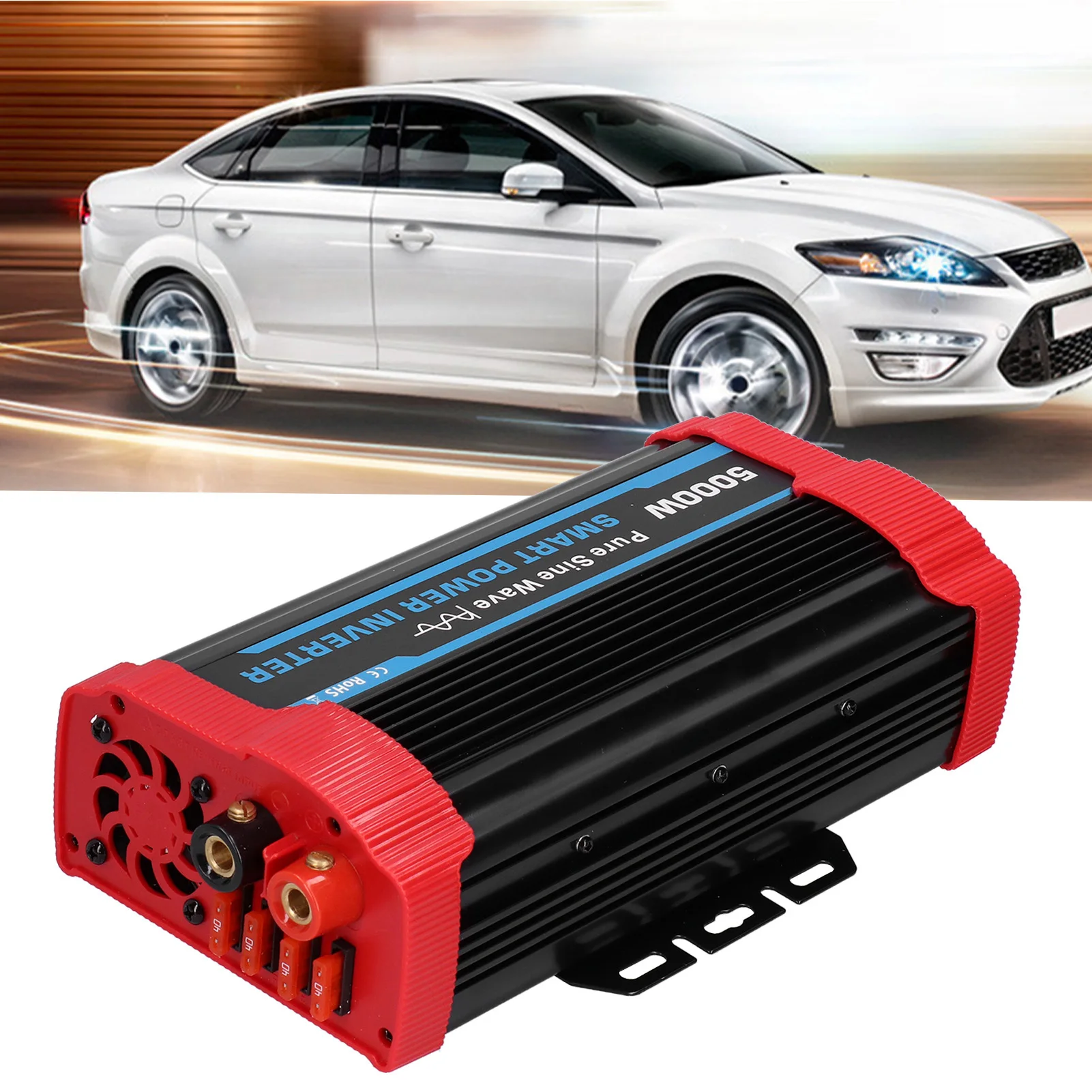 Universal Car Power Inverter 5000W High Power Pure Sine Wave Power Inverter DC12V to 110‑120V