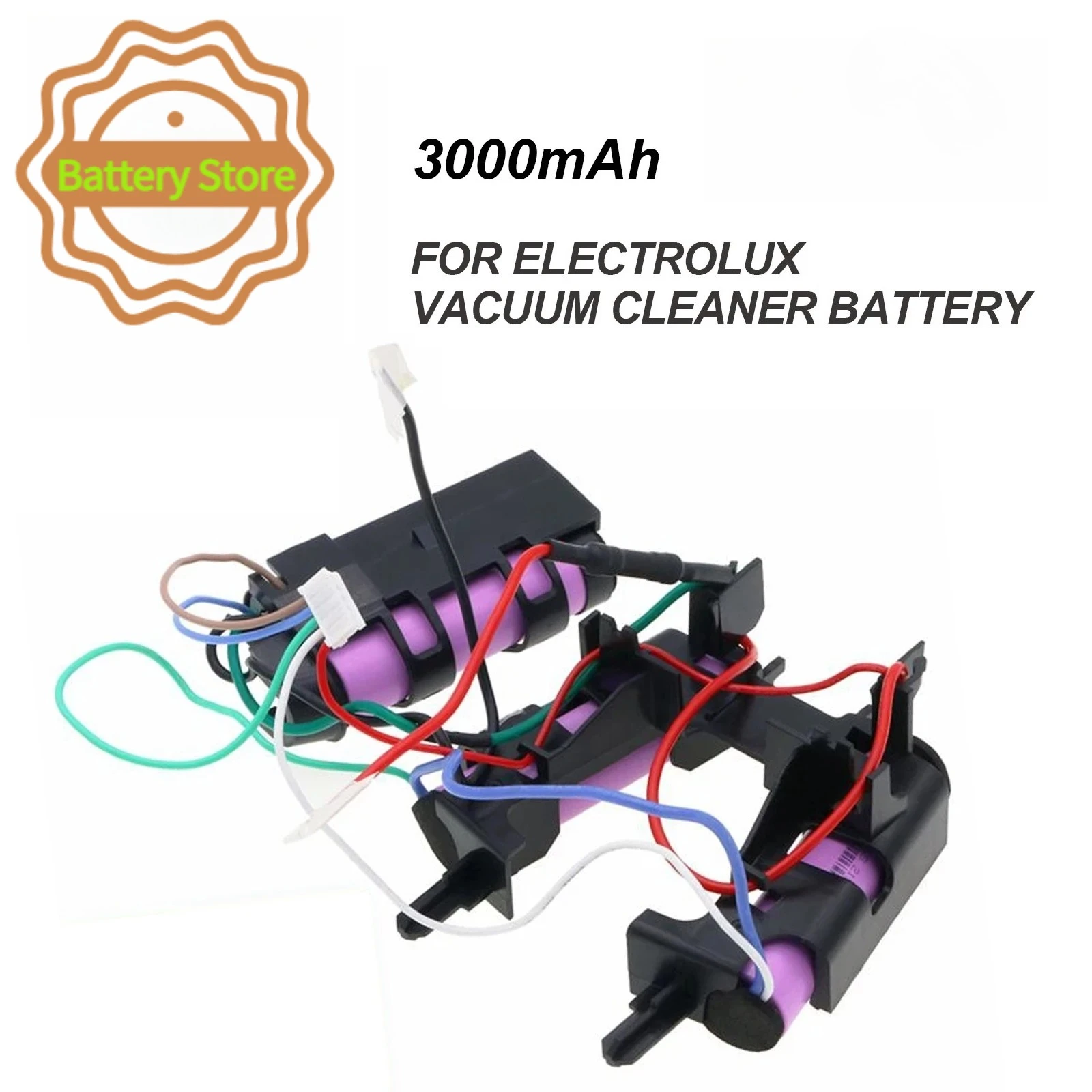 3000mAh Vacuum Cleaner Battery For Electrolux EER73IGM 90027756900,EER73IGM 90094070400,EERC72EB 90027733400