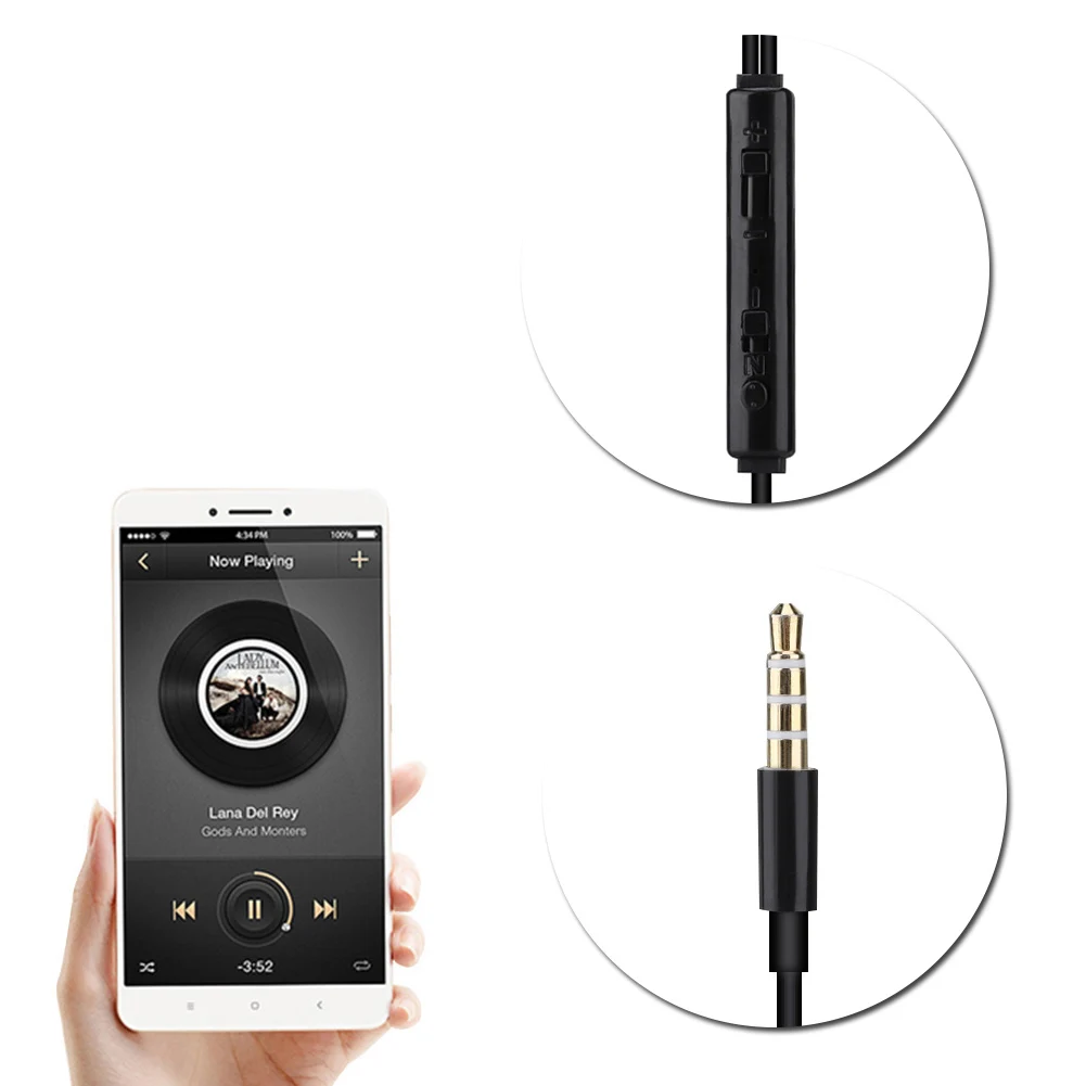 3.5mm Earphone Earphone Portable Earphone Anti Radiation 3.5mm Air Acoustic Tube Earpiece Microphone Earphone for Mobile Phone