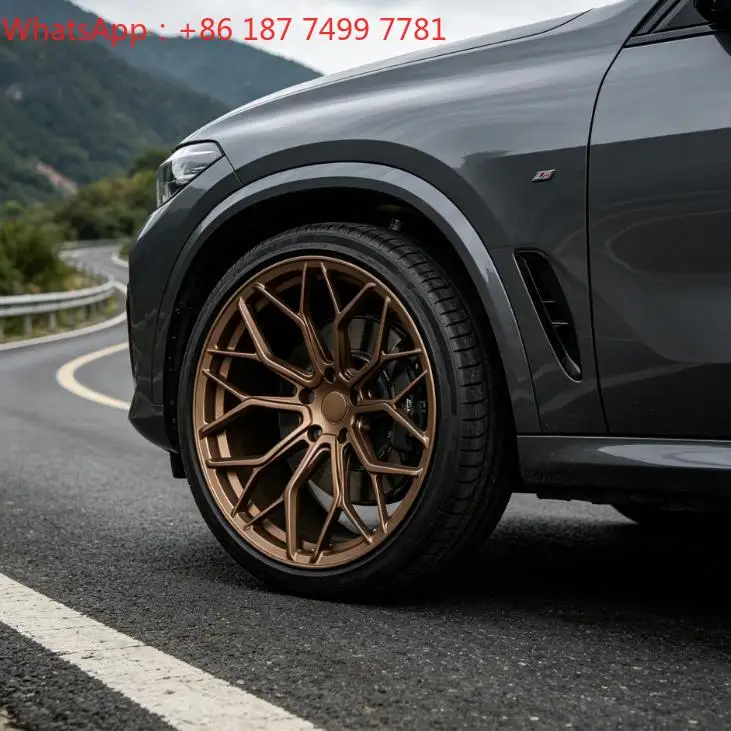 18-24 Inch Matte Bronze Vintage Tone Deep Concave Mesh Spoke Reliable Performance 6061-T6 Forged Alloy Wheel Rims