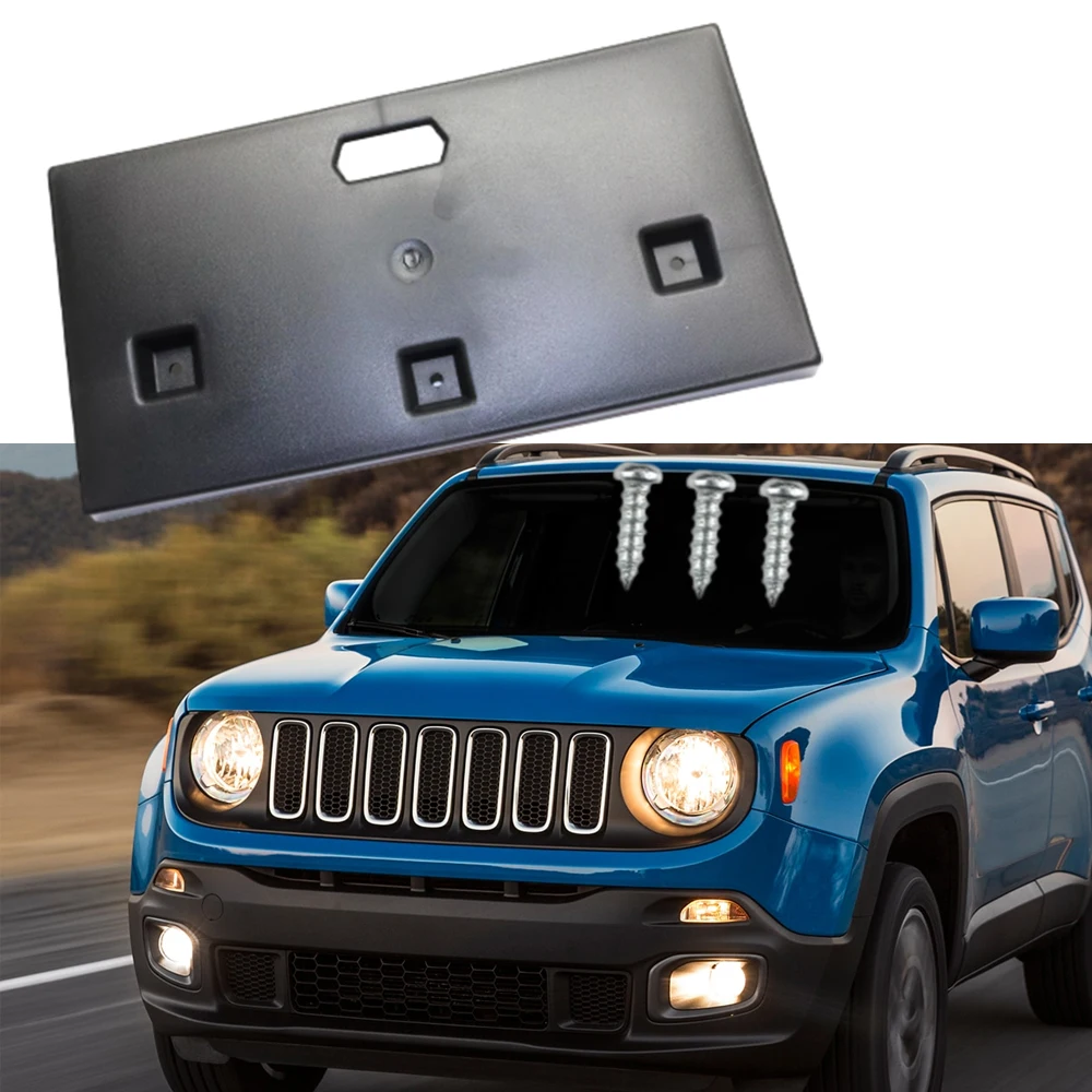 

Для Jeep Renegade Latitude Limited North Sport 2015 2016 2017 2018, передний бампер, номерной знак, монтажный кронштейн 68256471AA