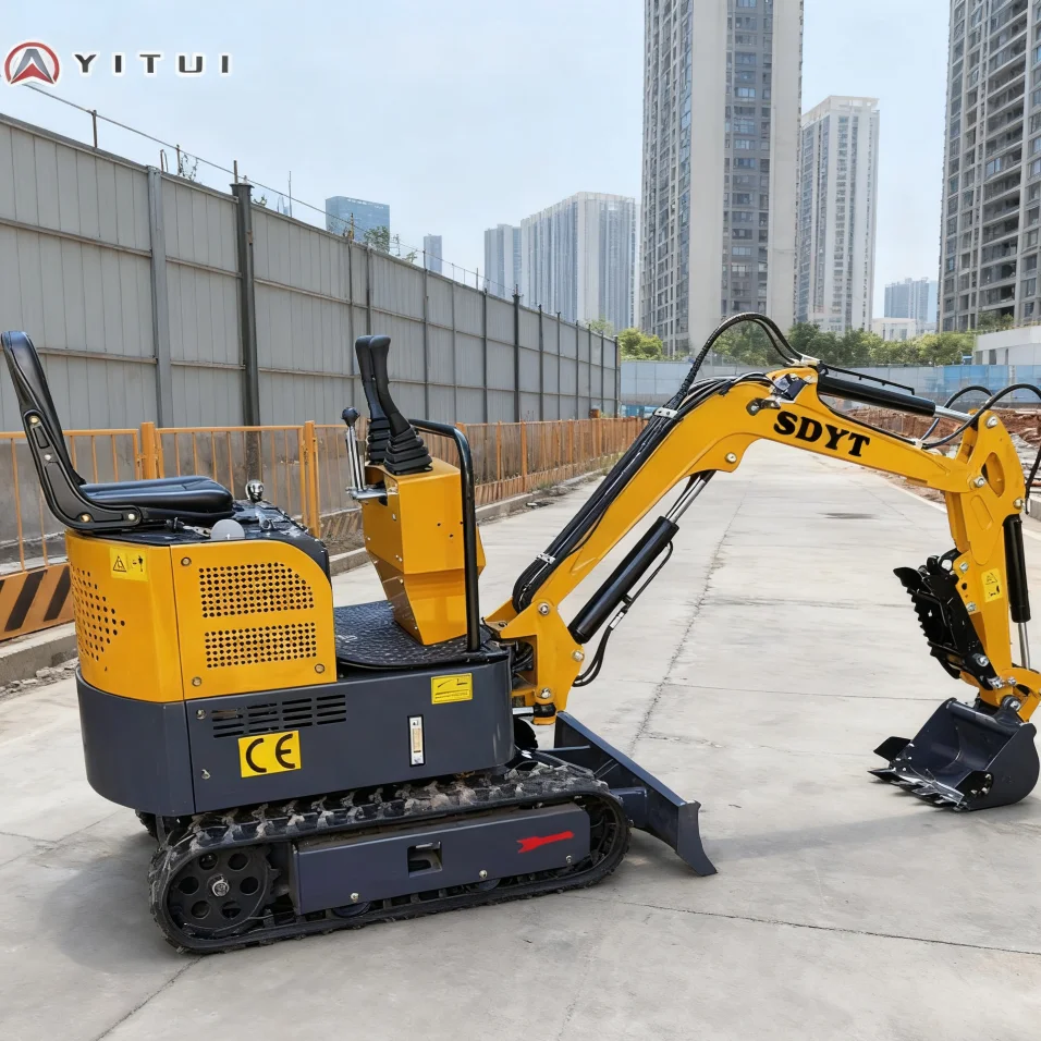 SDYT حفارة صغيرة محرك ديزل قوي حفار صغير متعدد الوظائف لبناء مزرعة الحديقة CE/EPA معتمد حسب الطلب #1