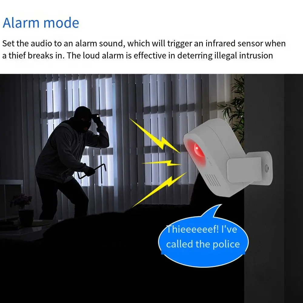 

Охранная сигнализация, умный голосовой дверной звонок, противоугонный вращающийся беспроводной дверной звонок с функцией записи, многоязычный