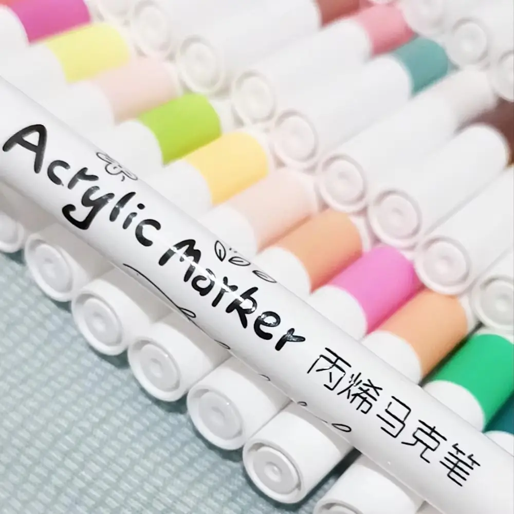 

80 Colors Acrylic Marker Pen Set Fine Nib Soft Tip Acrylic Paint Marker DIY Craft Water-based Child Painting Graffiti Pens