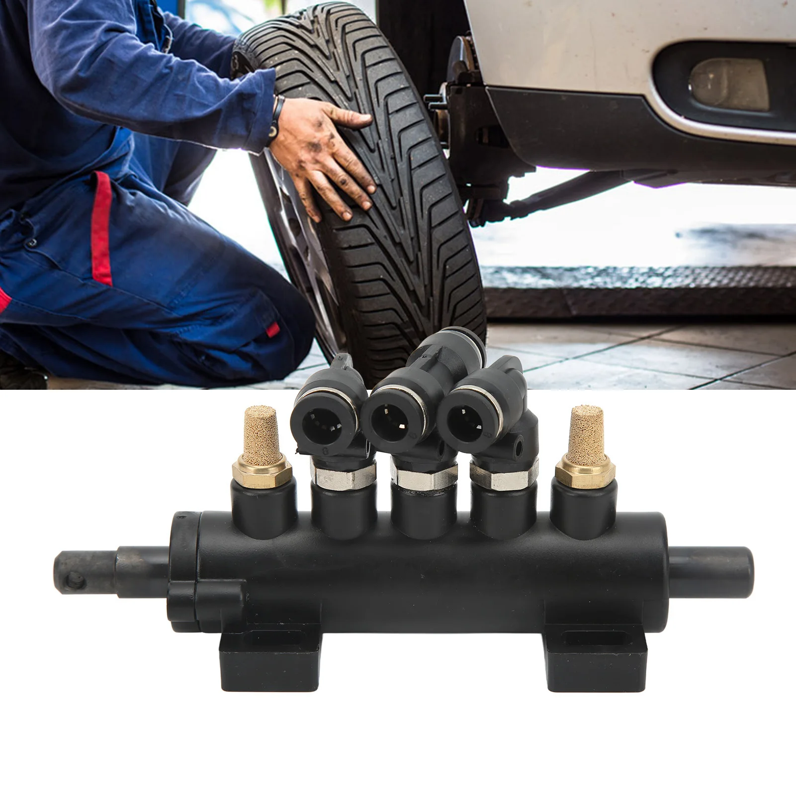 

5-ходовой воздушный клапан с ножной педалью из алюминиевого сплава — управление с несколькими выходами для шинных станков