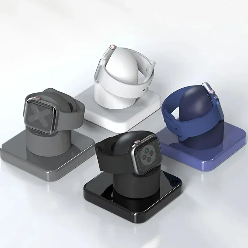 For Apple Watch Charger Stand iWatchUltra/10/8/SE2/7/6/SE/4/3 49mm/45mm/44mm/42mm/41mm/40mm/38mmDurable Silicone Nightstand Mode