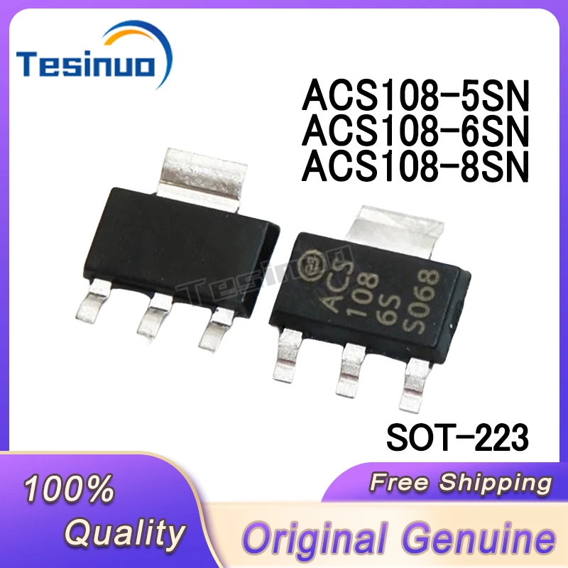 10/PCS New Original ACS108-6SN-TR ACS108-8SN-TR ACS108-5SN-TR ACS108-8SN ACS108-5SN ACS108-6SN ACS108 108-6S SOT-223 In Stock