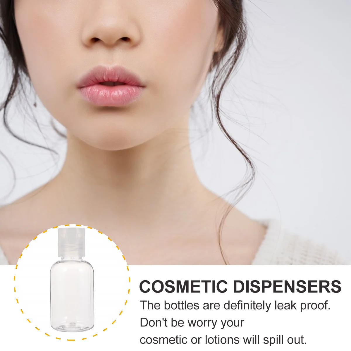 

24Pcs Refillable Travel Bottles Leak Proof Portable Lightweight Dispensers for Shampoo Lotion Shower Gel Emulsion