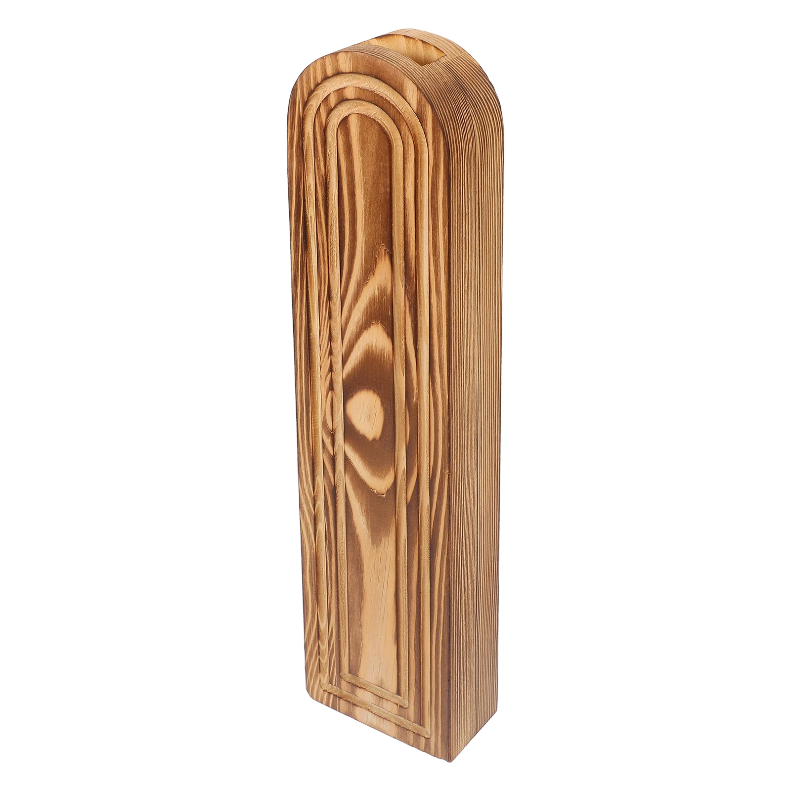 

Wooden Vase Planter Small Bud Indoor Wall Mounted Flower Pot Modern Farmhouse Decor Home Office Green Plants