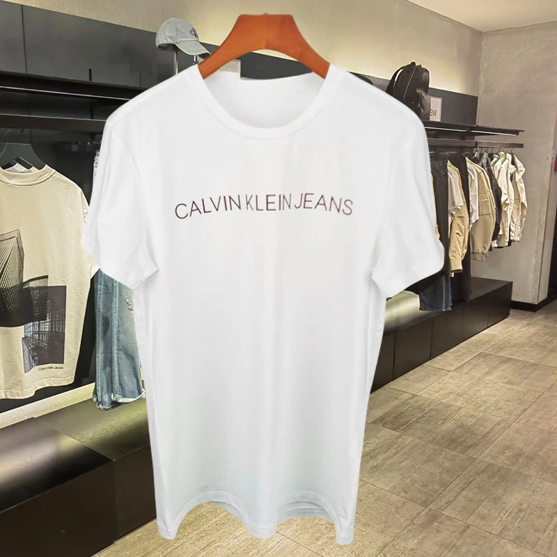 

Men's Spring and Summer Casual Round-neck Short-Sleeved T-shirt with Daily Fashion Print and Half-Sleeve Design