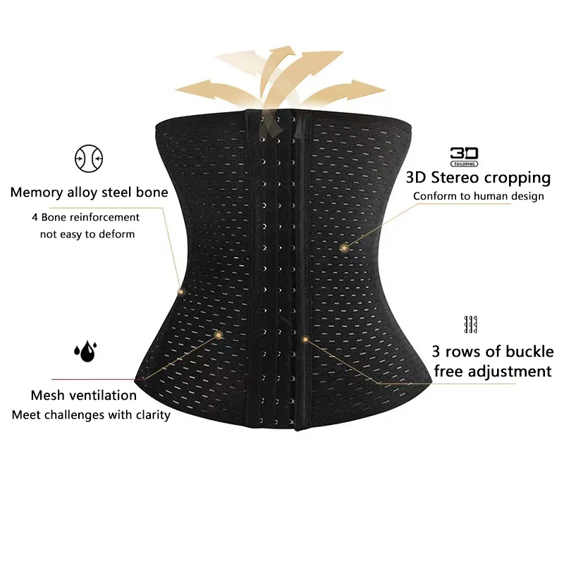 Women Body Shapewear Tummy Slimming M L XL XXL Black Belly Band Shaping Shaper Corset Postpartum Flat Belly Postpartum Corset