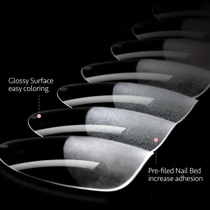 Full Cover Press On Nail Tips Stiletto Almond Square Coffin French False Fake Soak Off Gel Nail Extension Tips Capsule 120Pcs